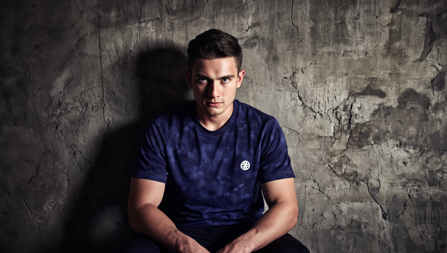 Athleia Seamless Jacquard T shirt Blue