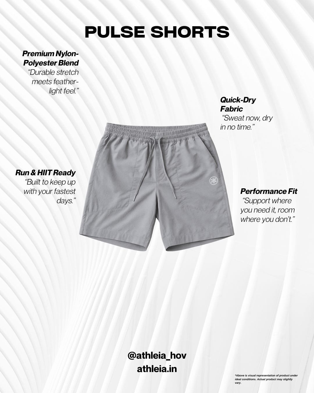 Athleia Pulse Shorts Rhino Grey