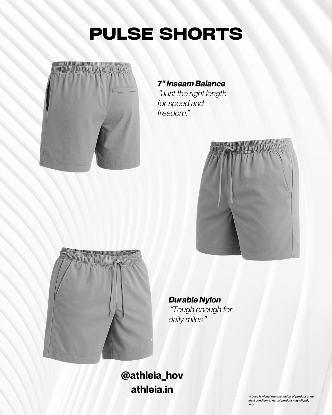 Athleia Pulse Shorts Rhino Grey