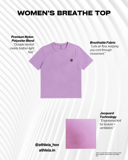 Athleia Women Breathe Top Lilac