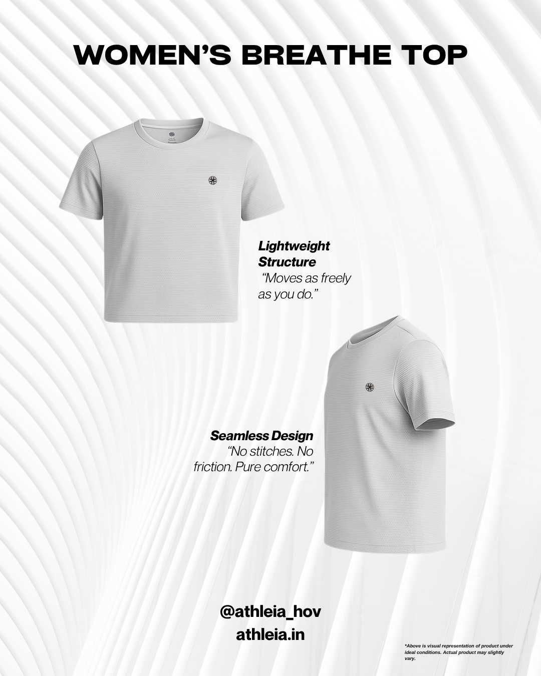 Athleia Women Breathe Top Silver