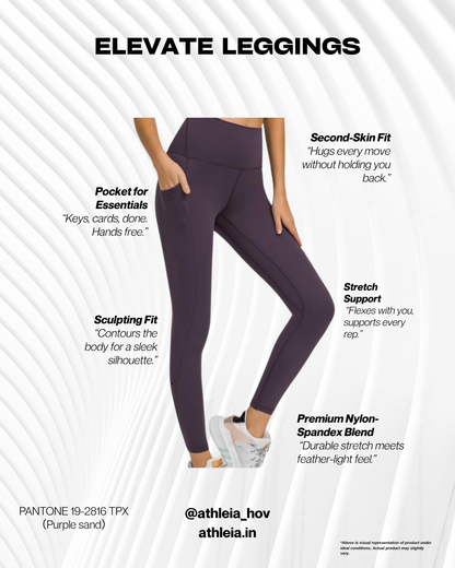 Athleia Elevate Leggings Purple