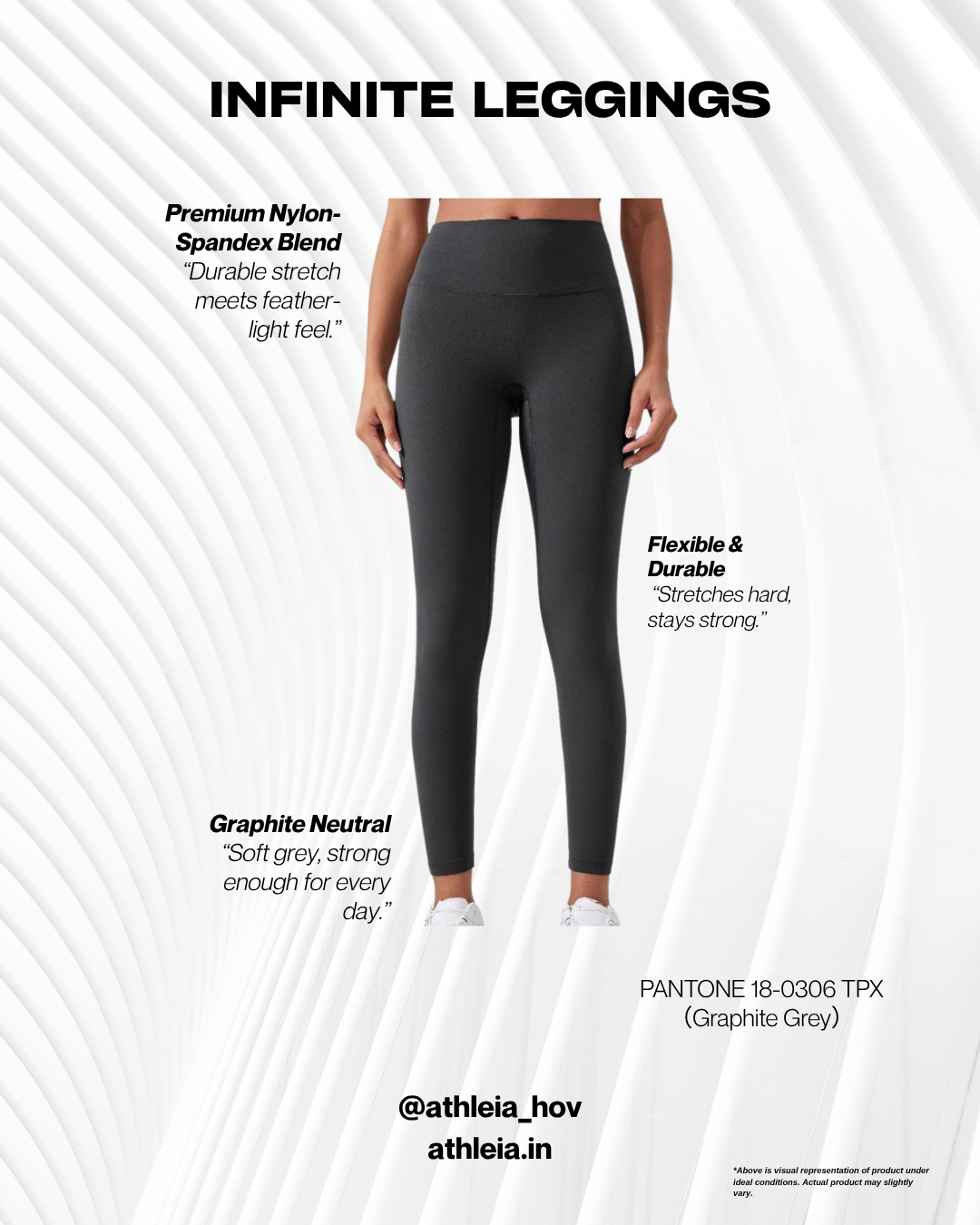 Athleia Infinite Leggings Graphite Grey