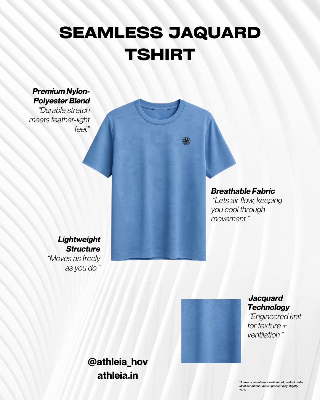 Athleia Seamless Jaquard Tshirt