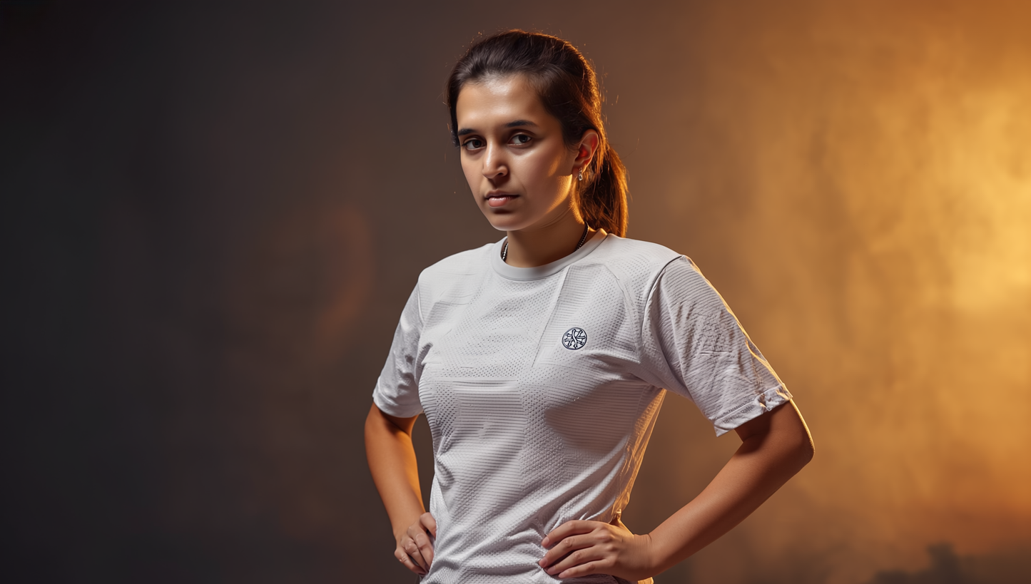 Athleia Women Breathe Top Silver