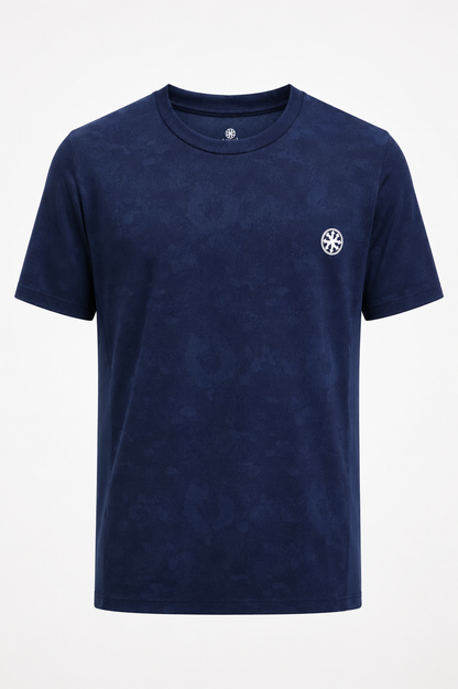 Athleia Seamless Jacquard T shirt Blue