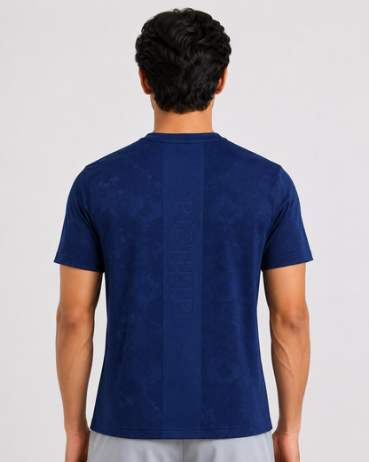 Athleia Seamless Jacquard T shirt Blue