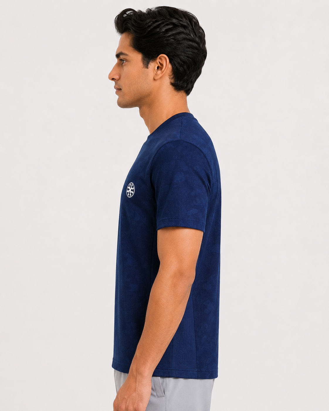 Athleia Seamless Jacquard T shirt Blue