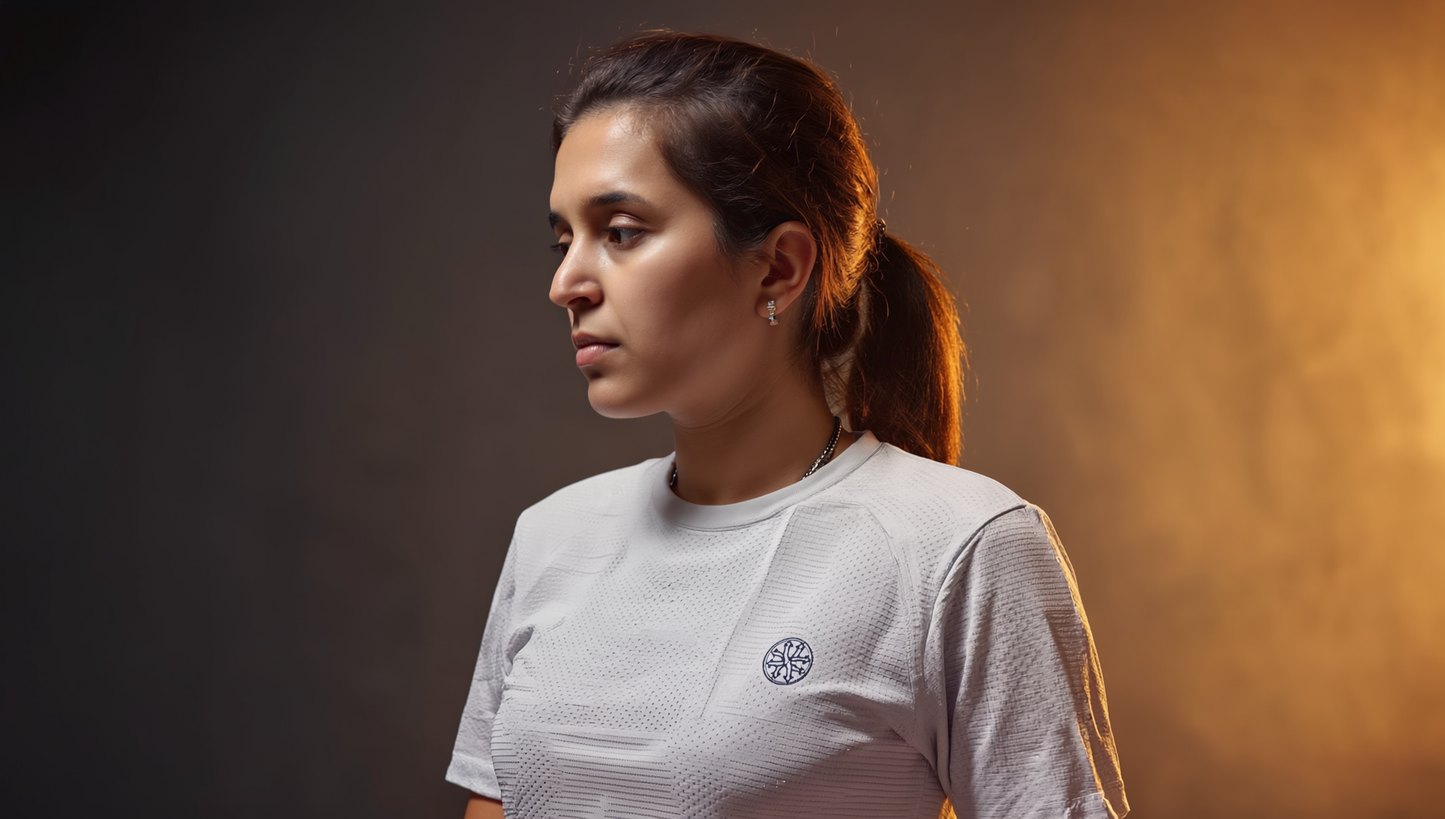 Athleia Women Breathe Top Silver