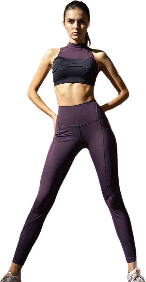 Sports bra and Elevate Leggings Purple
