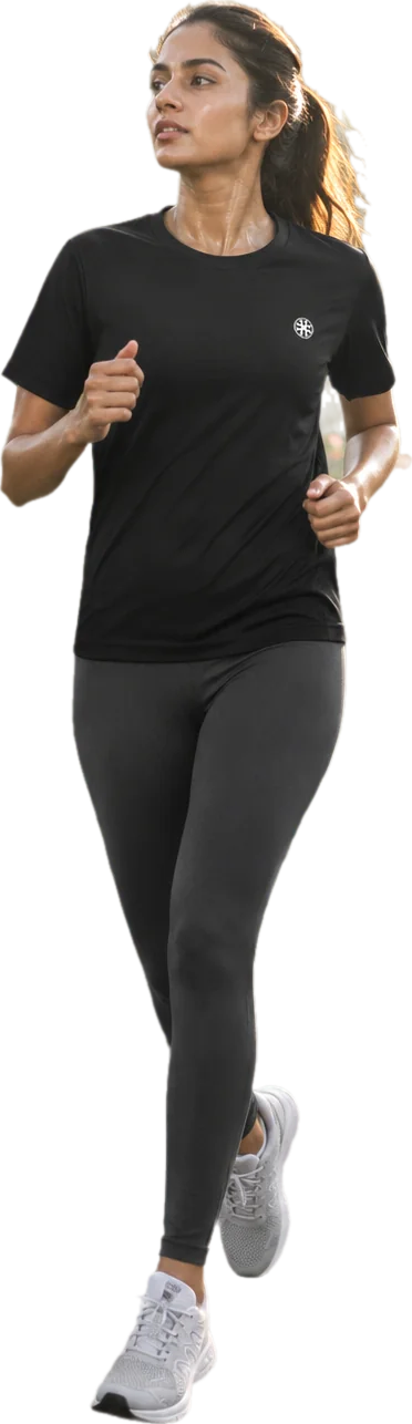 Flow Tshirt and Infinite Leggings Graphite Grey