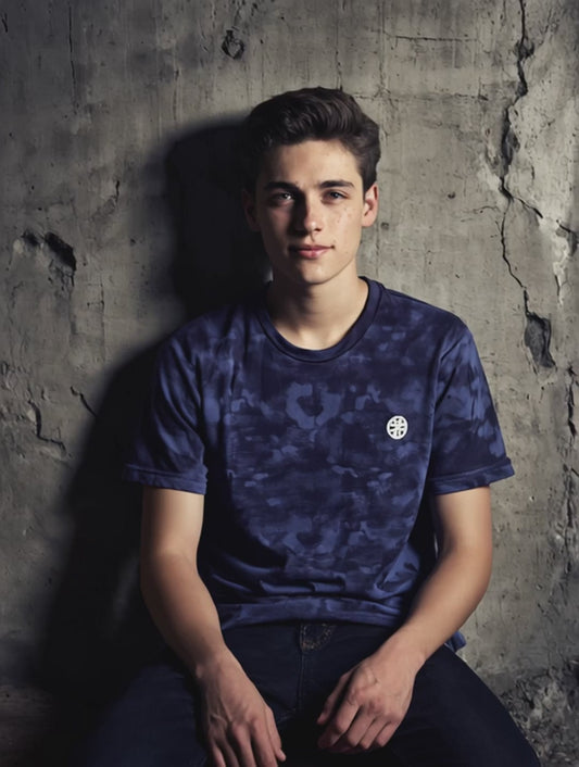 Athleia Seamless Jacquard T shirt Blue